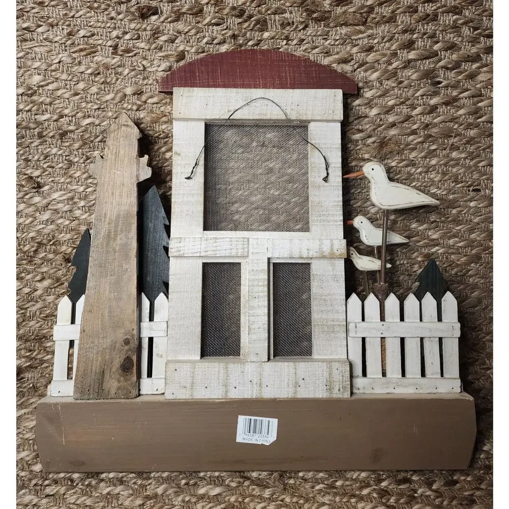 Wooden Rustic Style Nautical Coastal Lighthouse Beach House Wall Decor key Hooks